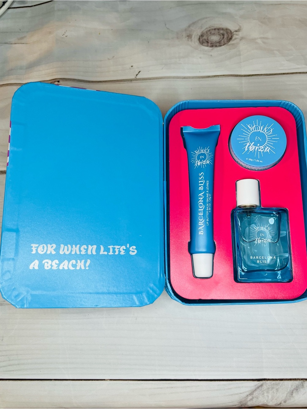 Barcelona Bliss Women's Bath & Body Gift Set - Blue